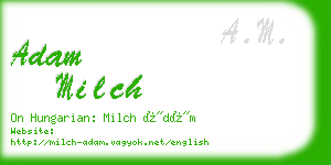 adam milch business card